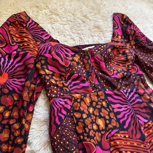 NWT Farm Rio Leopard Hearts Mini Dress - Size XS - Picture 5 of 8